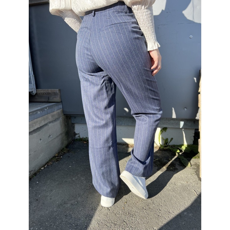 Eira Striped Pants Navy - Bilde 2