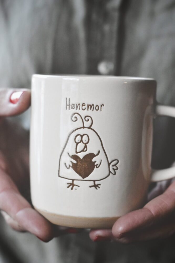 "Hønemor" Krus Cream