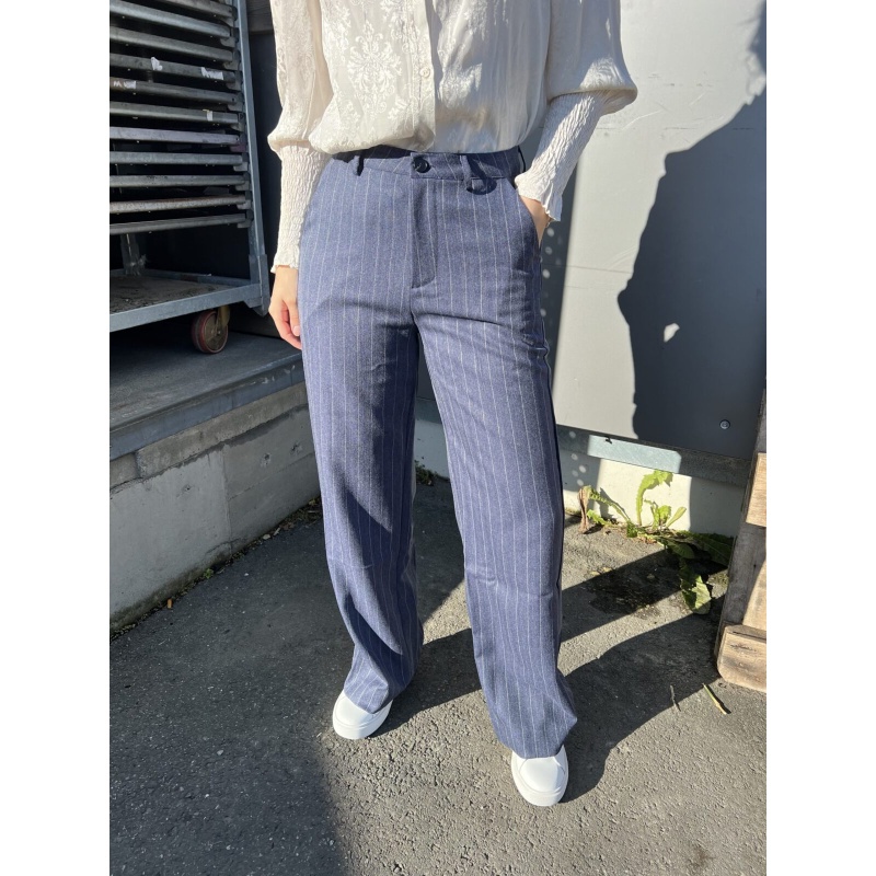 Eira Striped Pants Navy