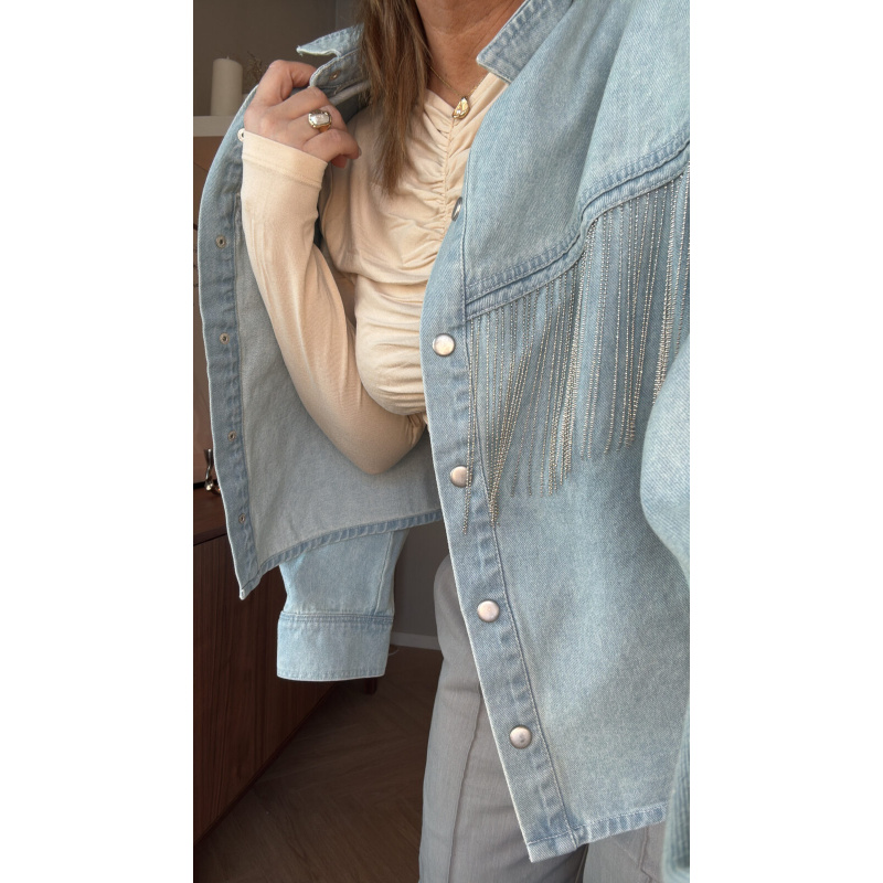 Western Denim Jacket Bling - Bilde 3