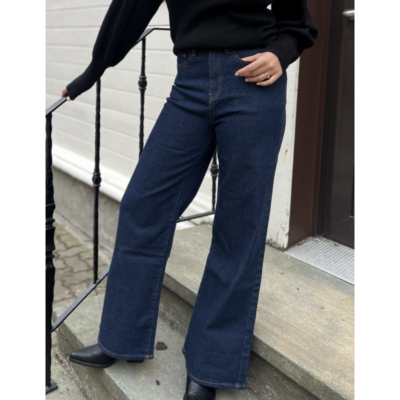 Ollie Wide Jeans Dark Blue - Bilde 2