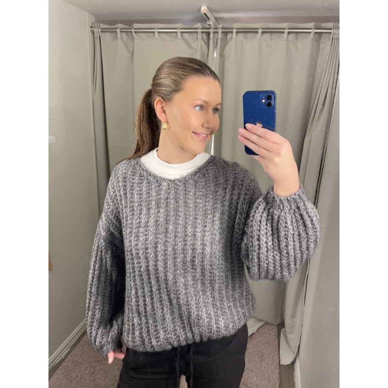 Mine Knit DkGrey - Bilde 4