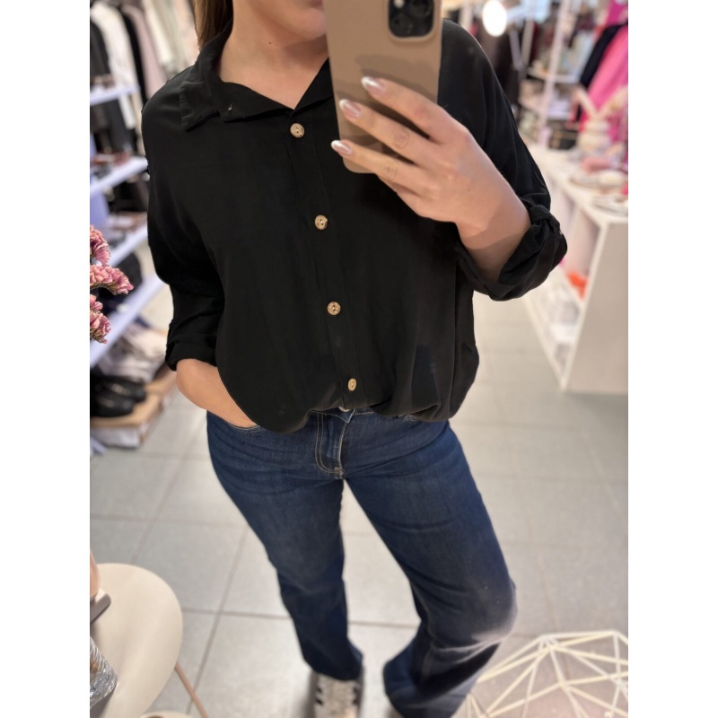 Best Viscose Blouse Black - Bilde 3