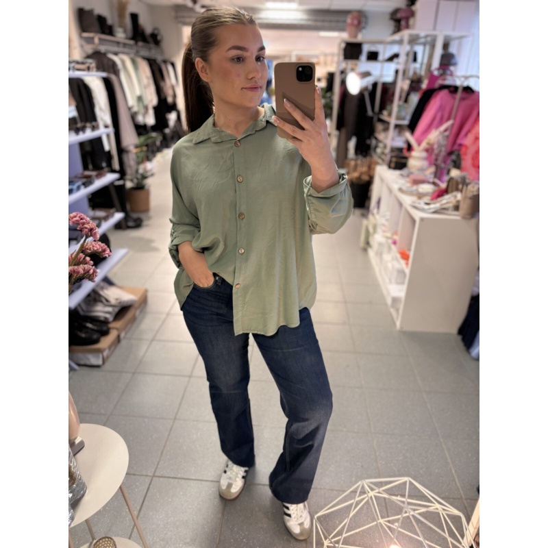 Best Viscose Blouse Khaki - Bilde 4