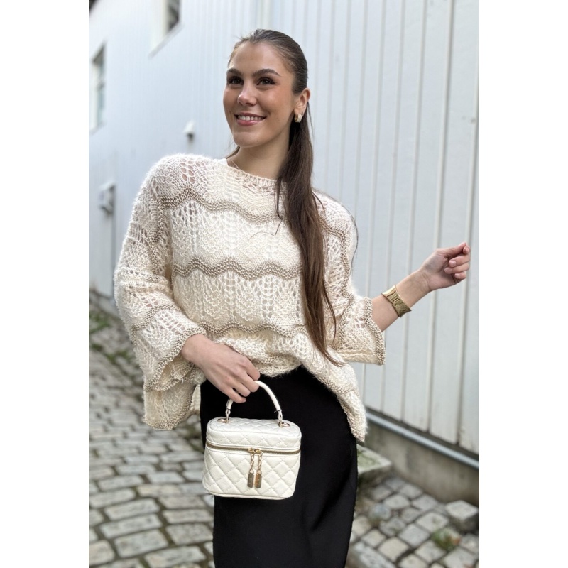 Lucie Knit Beige/Gold