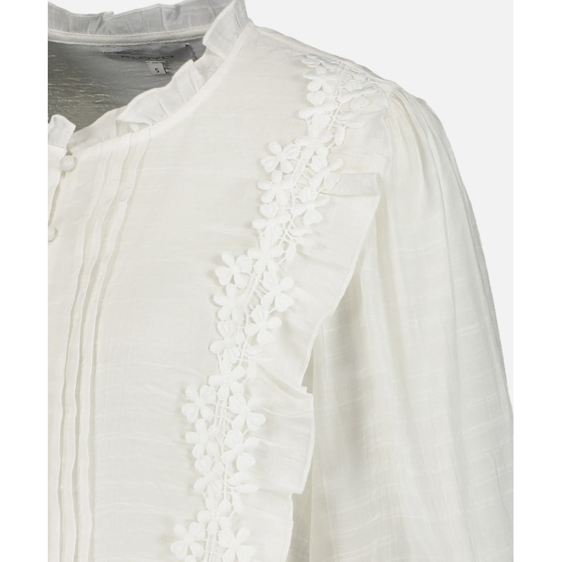 Lissi Flower Blouse White - Bilde 3