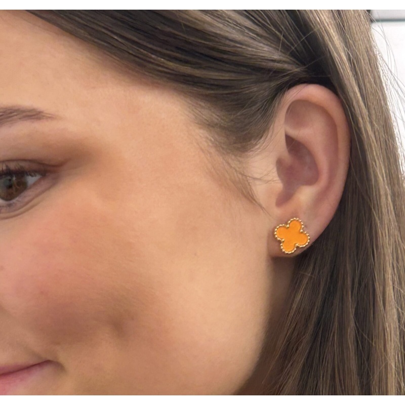 Clover Studs Orange - Bilde 2