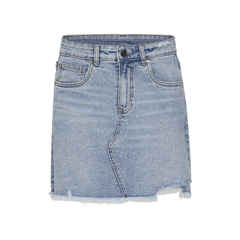 Denim Skirt Ripped - Bilde 3