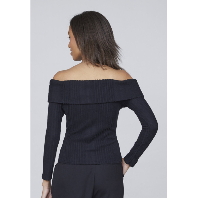 Cam Off Shoulder Top Black - Bilde 3