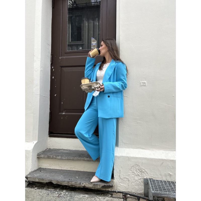 Flash Oversize Blazer Turquoise - Bilde 2