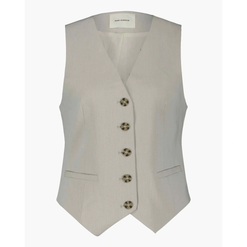 Suited Up Vest Off White - Bilde 3