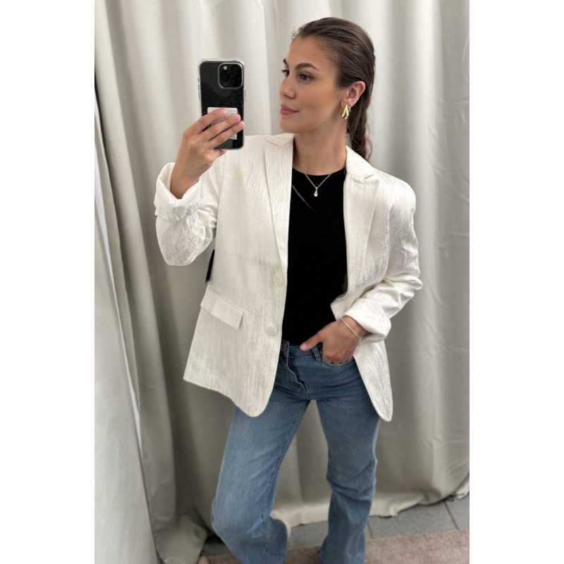 Shiny Blazer White - Bilde 2