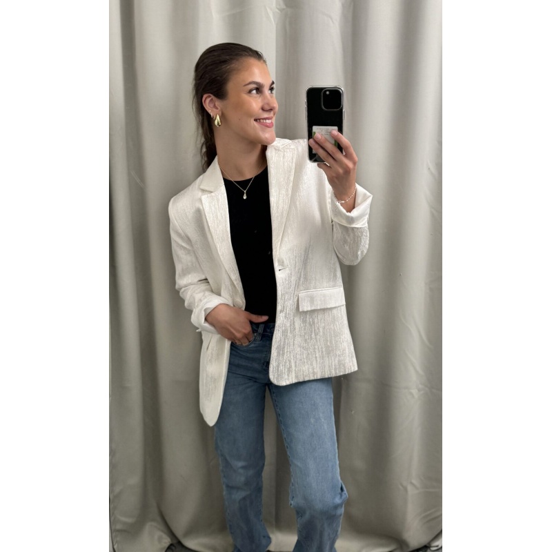 Shiny Blazer White - Bilde 4