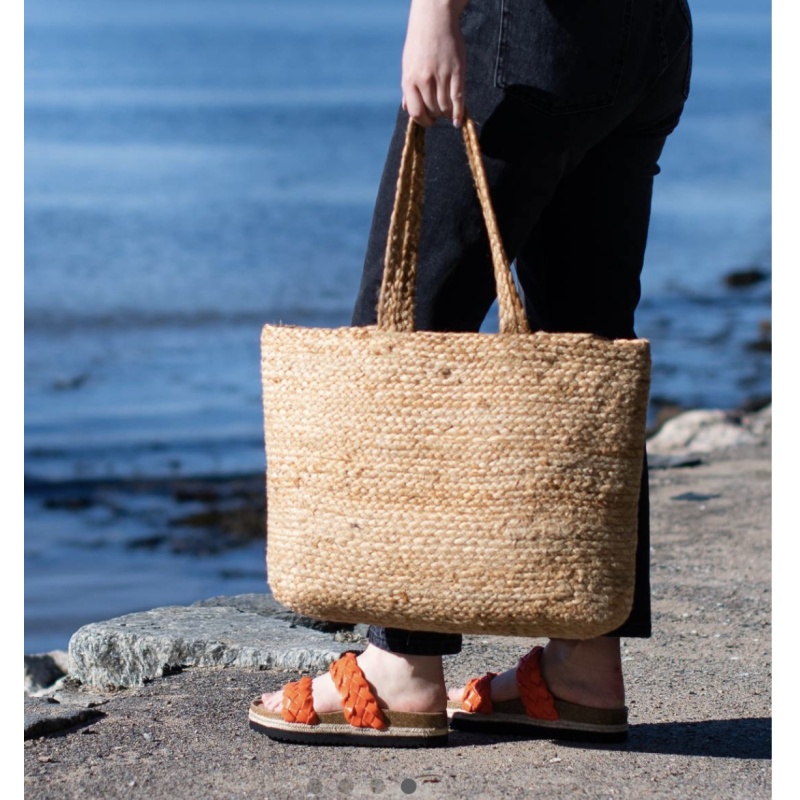 Beach Straw Bag Camel