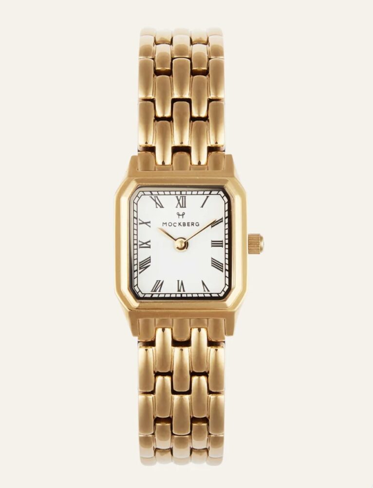 MOCKBERG Classic Square Gold M/L Hvit Romer 18x19