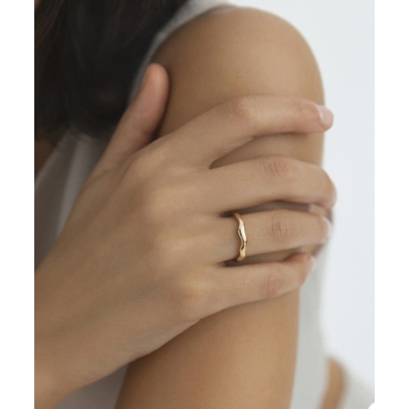 MOCKBERG Wavy Petit Gold Ring - Bilde 2