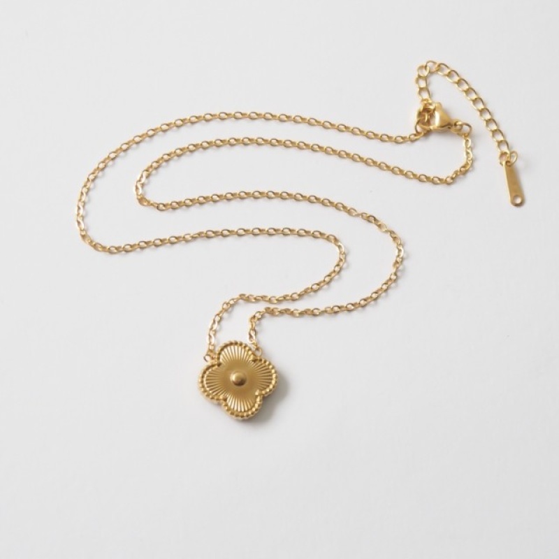 Clover Necklace Gold - Bilde 2