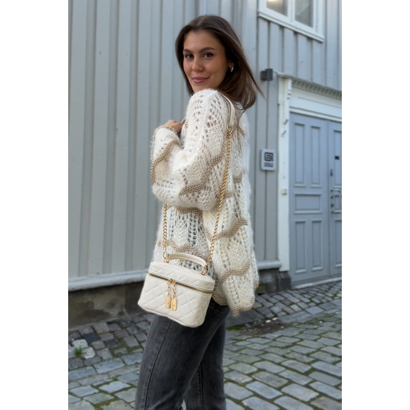 Isabel Classy Bag M/Hank Beige - Bilde 3