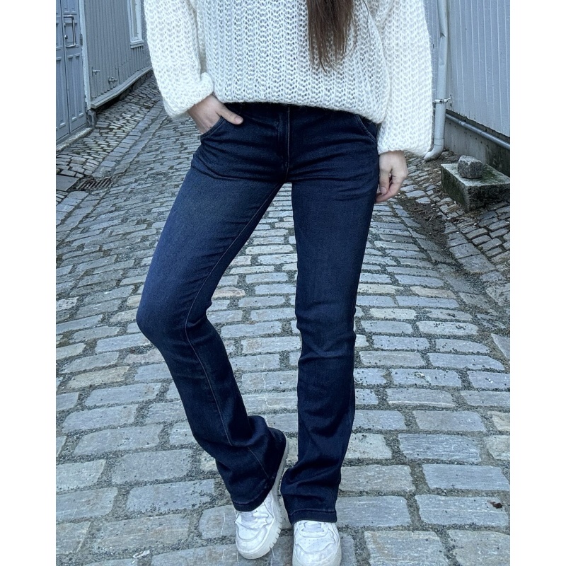 Utha Flared Jeans Dk Blue