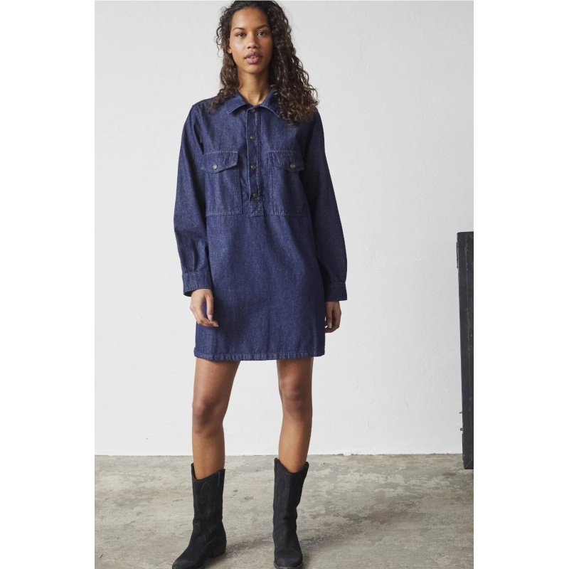 PREORDER Love Denim Dress Blue