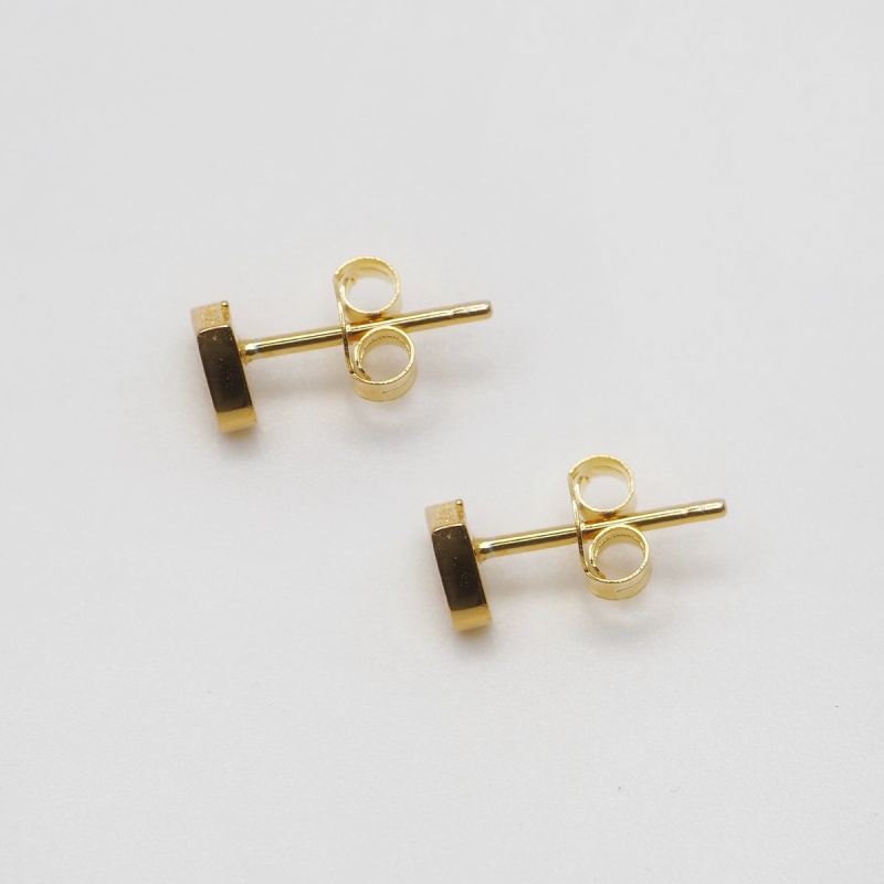 Tiny Heart Studs Gold - Bilde 2