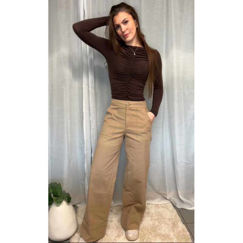 Cord Pants Camel - Bilde 5