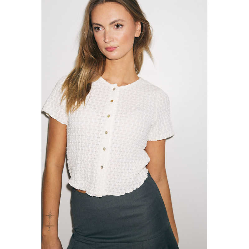 PREORDER Lady Scrunch Top White