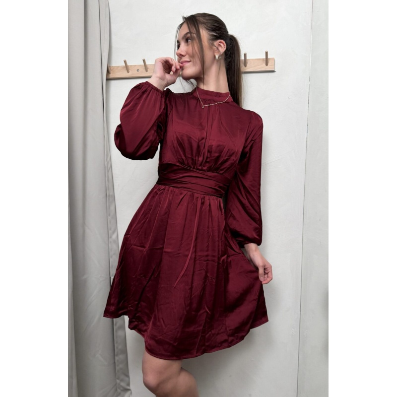 Amore Dress Mid Burgundy - Bilde 7