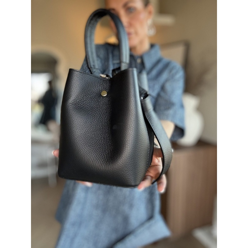 Aida Leather Bag Black