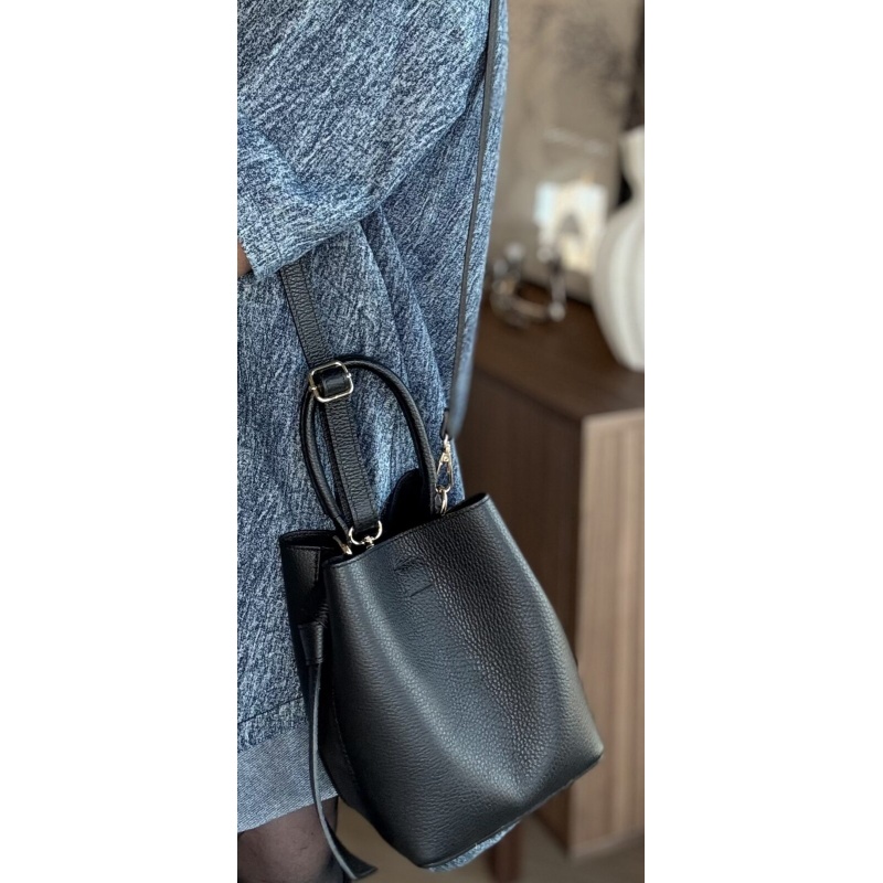 Aida Leather Bag Black - Bilde 5