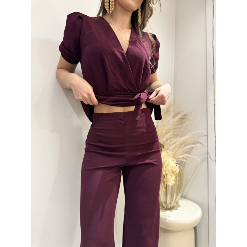 Holly Glut Pants Dark Burgundy - Bilde 4