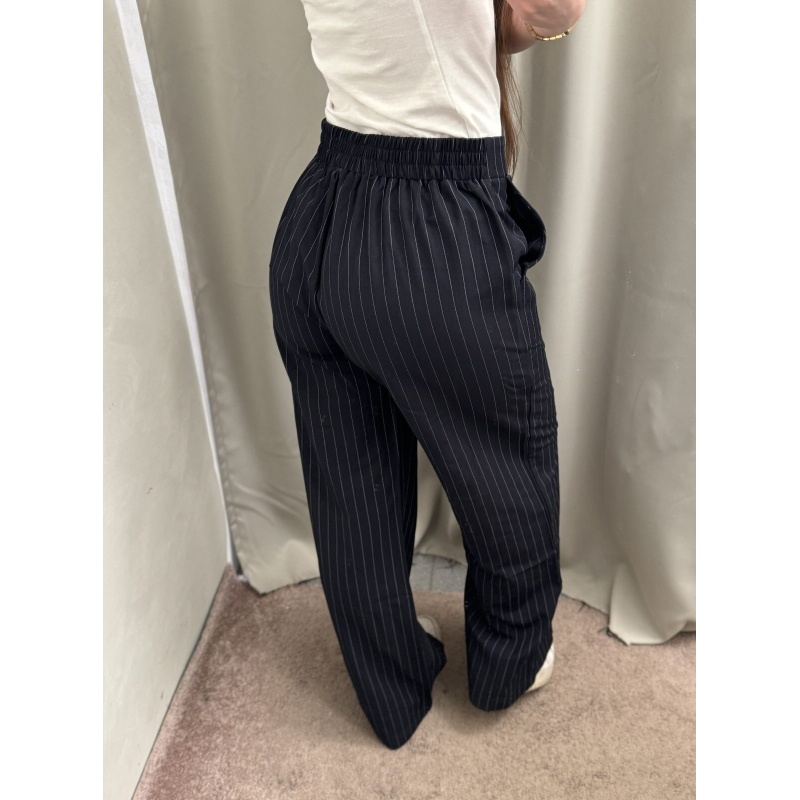 Vero Pinestripe Pants Navy - Bilde 2