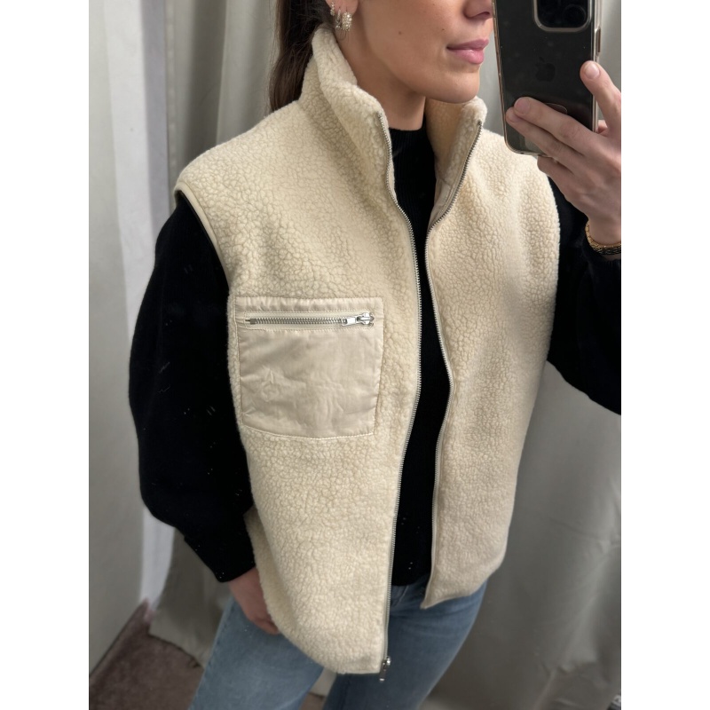 Teddy Vest Cream - Bilde 3