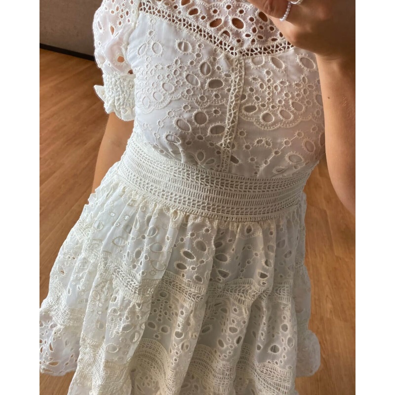 Romantic Dress Lace Off White - Bilde 2