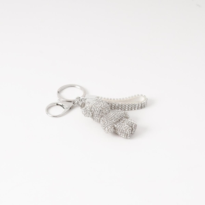 Bedazzled Teddy Bagcharm Silver - Bilde 2