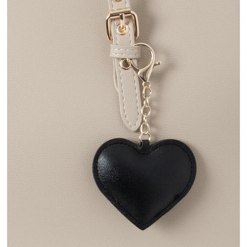 Heart Bagcharm Black