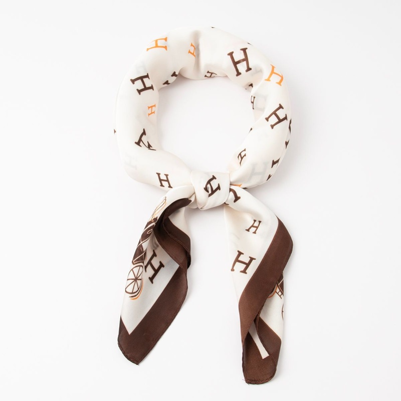 H-print Scarf Offwhite