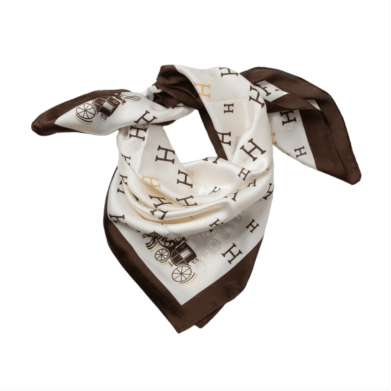 H-print Scarf Offwhite - Bilde 4