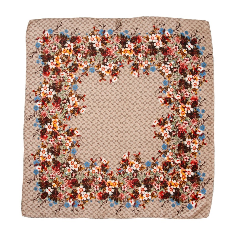 Flower Scarf Beige - Bilde 2