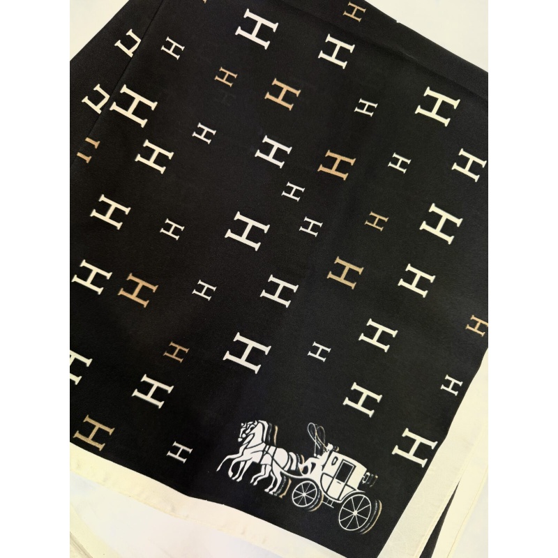 H-print Scarf Black - Bilde 2