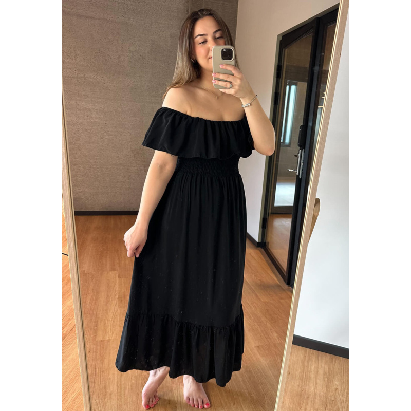 Nostalgia Black Summer Dress