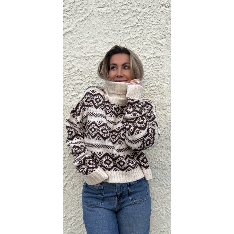 Retro Cabin knit Brown - Bilde 3