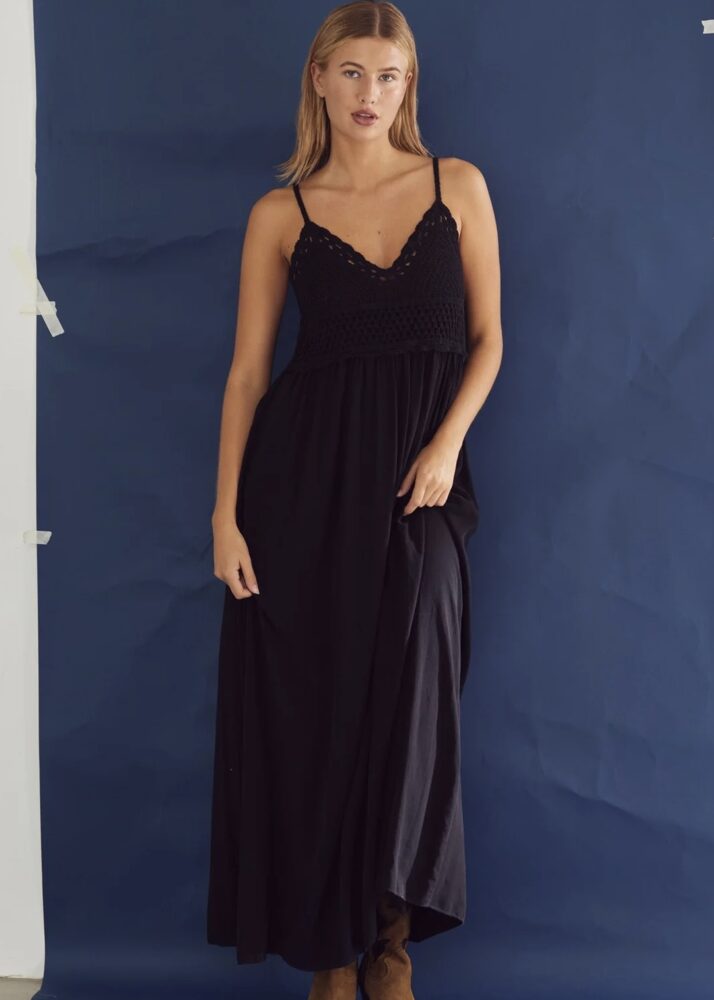 Vacation Long Dress Black