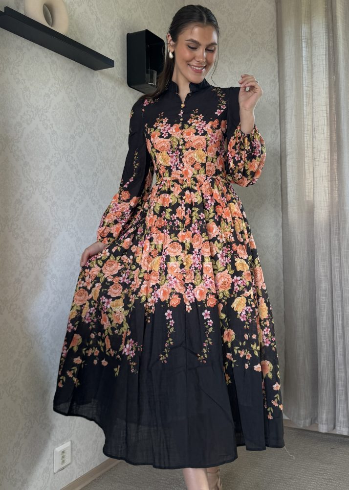 Spring Fling Dress Long Black