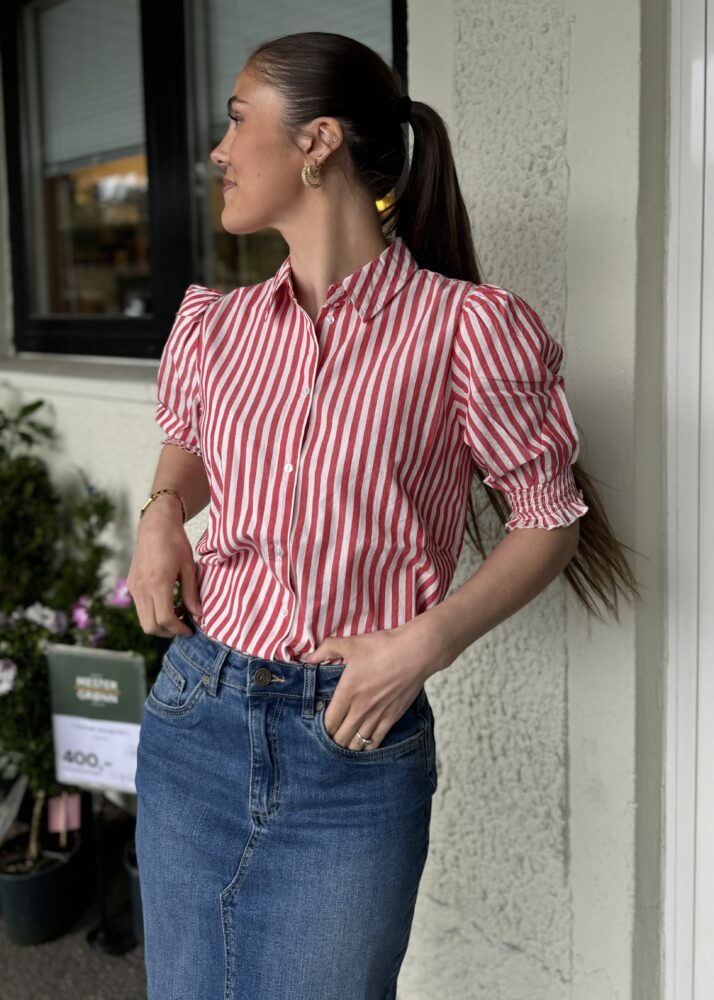Sola Shirt Red/White