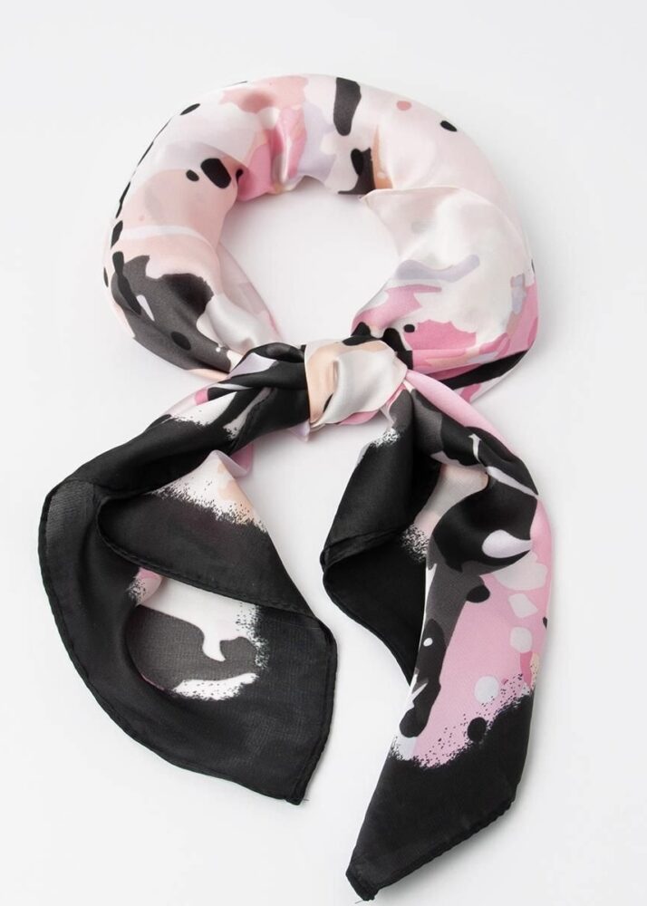 Lissi Scarf Black/Pink