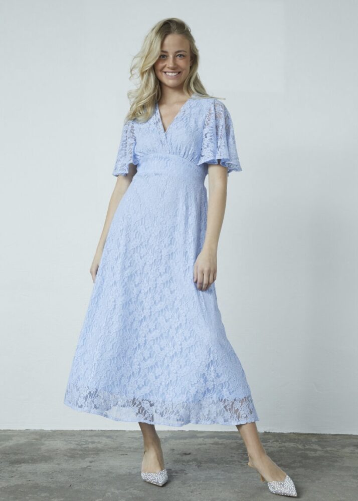 Flowy Lace Dress Lt.Blue