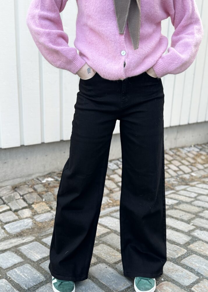 Ollie Soft Wide Jeans Black
