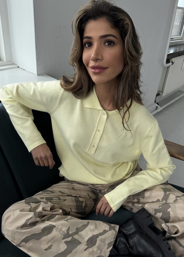 Dina Polo Sweater Citrus