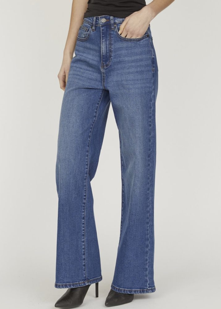 Ollie Soft Wide Jeans Medium Blue